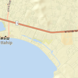 Sattahip Street Map
