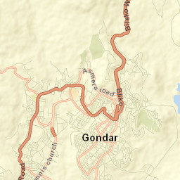 Gondar Street Map