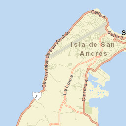 San Andrés Street Map