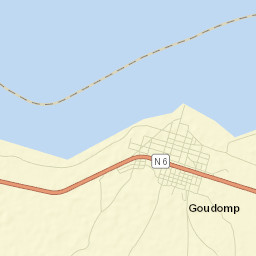 Goudomp Department Street Map