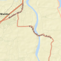 Maddur Street Map