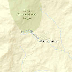 Santa Lucía Street Map