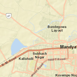 Mandya Street Map
