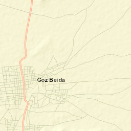 Goz Beïda Street Map