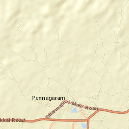 Pennagaram Street Map