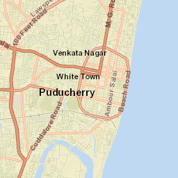 Puducherry Street Map