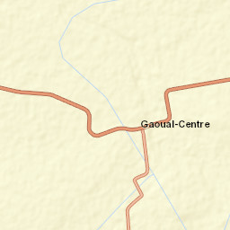 Gaoual Prefecture Street Map