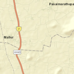 Mallur Street Map