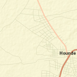 Houndé Street Map