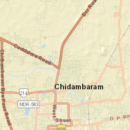 Chidambaram Street Map
