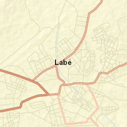Labé Street Map