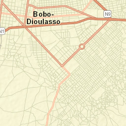 Bobo-Dioulasso Street Map