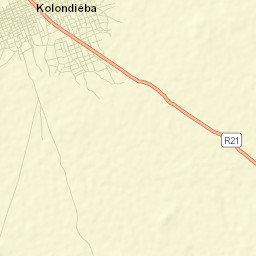 Kolondiéba Street Map