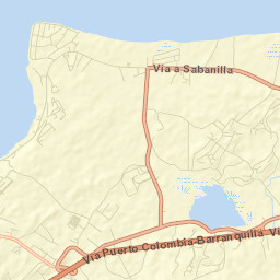 Puerto Colombia Street Map
