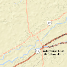 Aduthurai Street Map