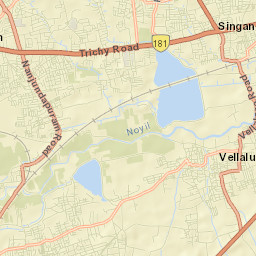 Singanallur Street Map