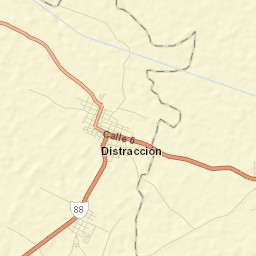 Distracción Street Map