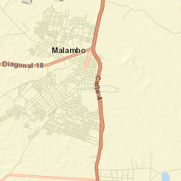 Malambo Street Map