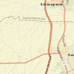 Santo Tomás Street Map