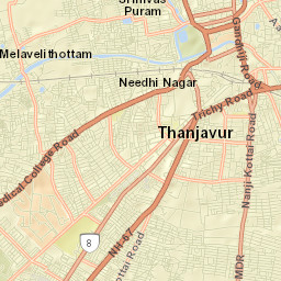 Tanjore Street Map
