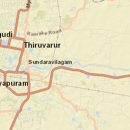 Thiruvarur Street Map