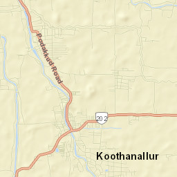 Koothanallur Street Map