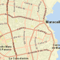 Maracaibo Street Map