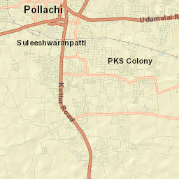 Pollachi Street Map