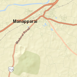 Manapparai Street Map