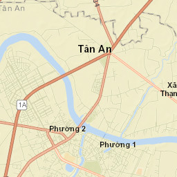 Tân An Street Map