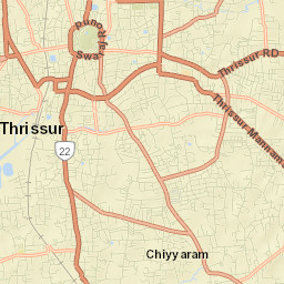 Thrissur Street Map