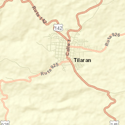 Tilarán Street Map