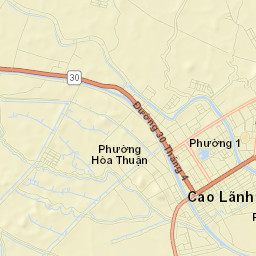 Cao Lãnh Street Map