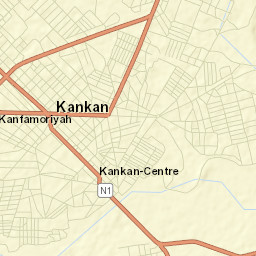 Kankan Street Map