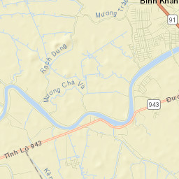 Long Xuyên City Street Map