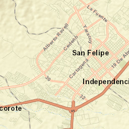 Municipio Independencia Street Map