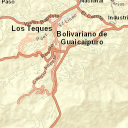 Los Teques Street Map
