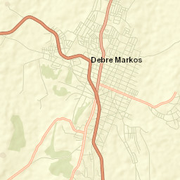 Debre Mark’os Street Map