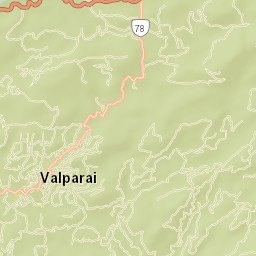Valparai Street Map