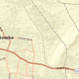 Gombe Street Map