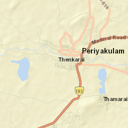 Periyakulam Street Map