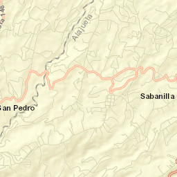 Poás Street Map