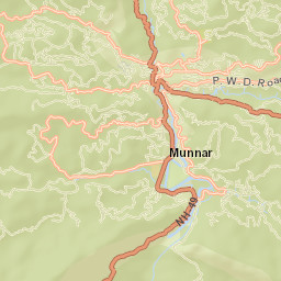 Munnar Street Map