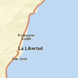 La Libertad Street Map