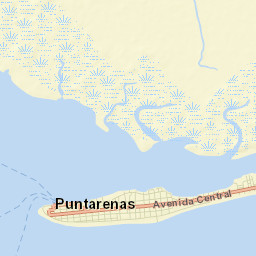 Puntarenas Street Map