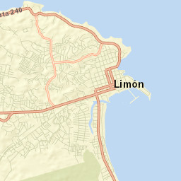 Limón Street Map