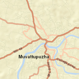 Muvattupuzha Street Map