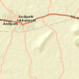 Andippatti Street Map