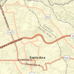 Santa Ana Street Map