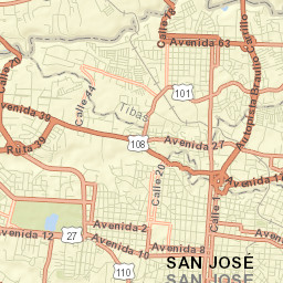 San José Street Map